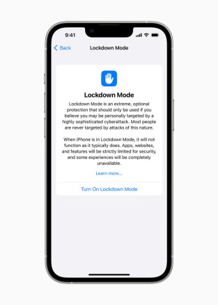 Apple iOS Lockdown mode